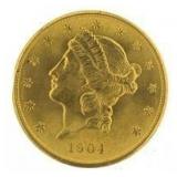 1904 Gem BU Liberty Head $20 Gold Double Eagle