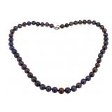 Genuine 8 mm Hand Knotted Tahitian Pearl Necklace