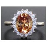 Brilliant Oval 4.33 ct Golden Citrine Dinner Ring
