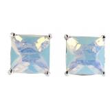 Princess Cut 8.50 ct Fire Opal Earrings