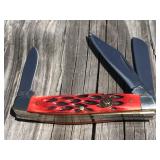 Hen & Rooster red bone stockman pocket knife