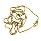 14kt Gold 20" Box Necklace *Nice