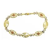 10kt Yellow & Rose Gold "Love" Bracelet