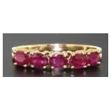 14kt Gold 1.00 ct Natural Ruby Anniversary Ring