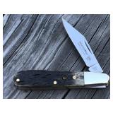 Hen & Rooster brown bone Barlow pocket knife
