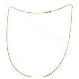 14kt Gold Heavy Quality 24" Box Chain Necklace