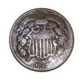 1865 Copper 2 Cent Piece *Better