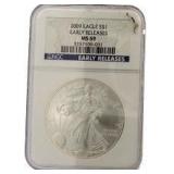 2009 MS69 Early Release American Silver Eagle