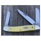 Case XX yellow handle 1992 stockman pocket knife