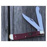Hen & Rooster red bone dogleg trapper pocket