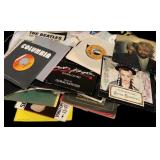 Collection of 45 RPM Records: Beatles, Bob Dylan