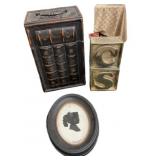 Brass C & S, wooden Box & Disneyland