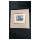 Indigo Bunting Signed & Dated LD Bose