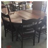 (9) PCS Estate Table And Eight Chairs