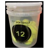 Tub of (12) Softballs 11"