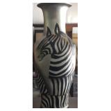 Estate Large Zebra Vase