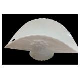 Milk Glass Fruit Design Dish