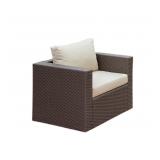 Faux Rattan Patio Chair w