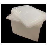 (6) Huge Clear Totes w