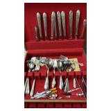 Estate Silverware Case & Silverware