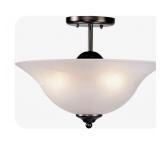 Light Antique Bronze Semi Flush Mount