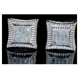 Princess Cut Diamond Stud Earrings