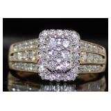 14kt Gold Brilliant 3/4 ct Diamond Designer Ring