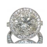 18kt Gold 11.84 ct Round Brilliant Diamond Ring