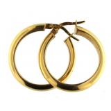 14kt Gold 23.9 mm Hoop Earrings