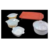 (5) Pc Estate Pyrex & Corning Ware