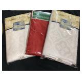 (3) 60 x 102 Fabric Tablecloths