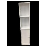 9 x 12.5 x  59.5 White Cabinet