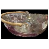 Pink Basket, Fostoria Dish, USA Basket