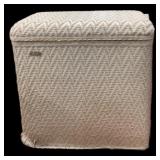 Estate Wicker Hamper Full of Towels