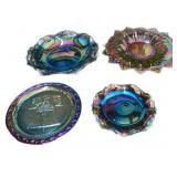 (4) Pc Carnival Glass (All Good)