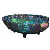 Carnival Glass Oval Bowl