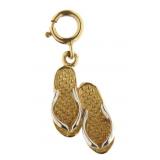 14kt Gold Sandal Pendant/Charm