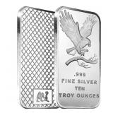 10oz - Silvertowne Eagle Silver Bar