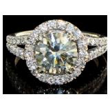 14kt Gold 2.71 ct Brilliant Round Diamond Ring