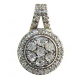 Brilliant Diamond Halo Pendant