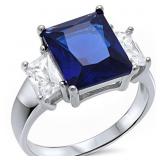 Radiant Cut 4.60 ct Sapphire Dinner Ring