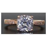 Brilliant 2.00 ct Round CZ Solitaire Ring