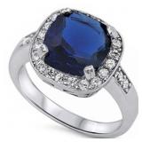 Cushion Cut 4.50 ct Sapphire Solitaire Ring