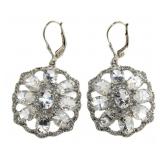 Natural 10.30 ct White Petalite Dangle Earrings