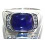 Gent's Natural Lapis & Diamond Ring