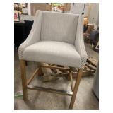 Barstool with Nail-Head Trim