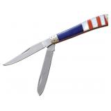 ER954AF Elk Ridge Trapper Pocket Knife Red White B