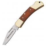 Winchester 22-41324 Brass Folding Knife, 2.5-In.