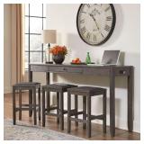 Ashley D388-223 Caitbrook Table & 3 Barstools