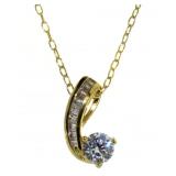 Beautiful White Topaz Baguette Designer Necklace